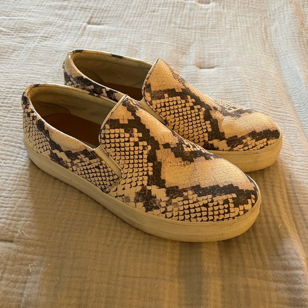 Steve Madden snakeskin skater sneakers- size 9